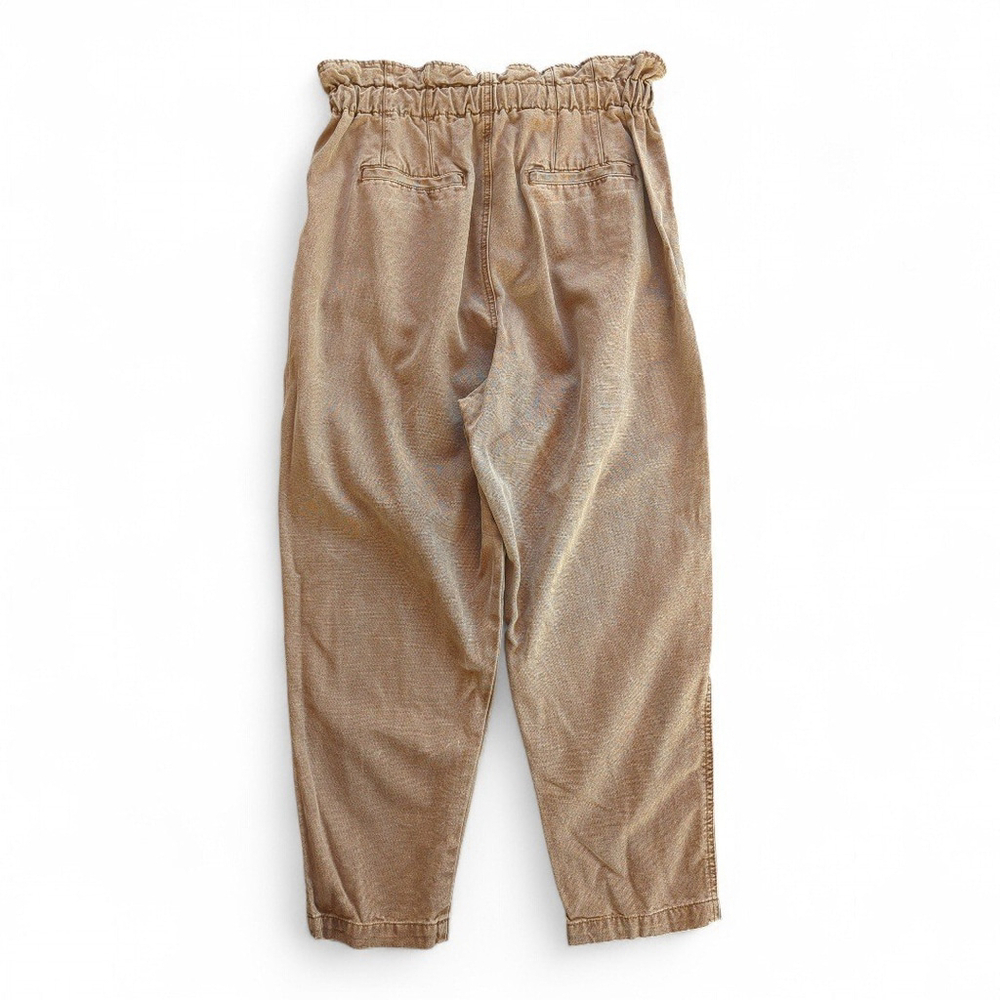 Free People Margate Drawstring Paperbag Pants Khaki Sz S - Picture 5 of 10
